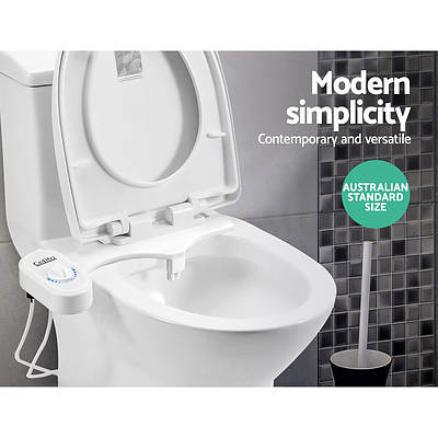 Non Electric Toilet Bidet Seat Hygiene Dual Nozzles Spray Wash Bathroom - Brand New - Free Shipping