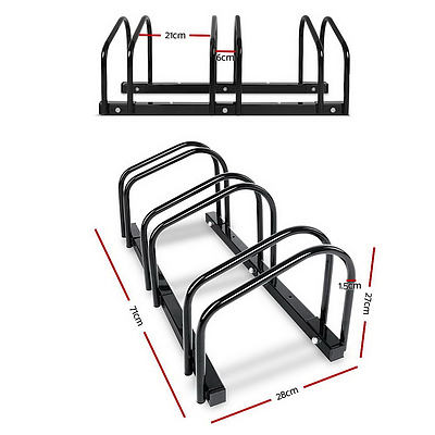 Portable Bike 3 Parking Rack Bicycle Instant Storage Stand - Black - Brand New - Free Shipping