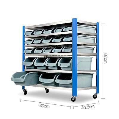 22 Bin Warehouse Racking Storage Rack - Free Shipping