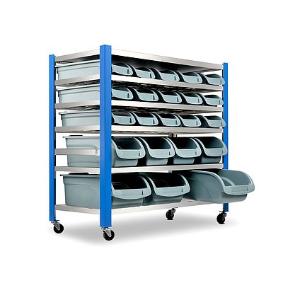 22 Bin Warehouse Racking Storage Rack - Free Shipping