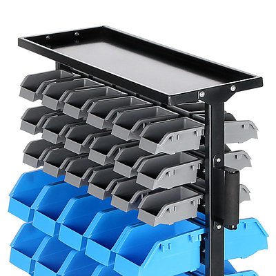 90 Bins Storage Rack Warehouse Garage Shelving - Free Shipping