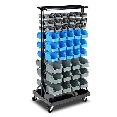 90 Bins Storage Rack Warehouse Garage Shelving - Free Shipping