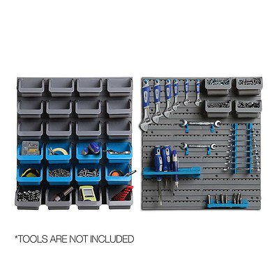 44 Bin Wall Mounted Rack Storage Organiser - Free Shipping