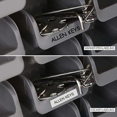 44 Bin Wall Mounted Rack Storage Organiser - Free Shipping