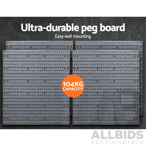 88 Parts Wall-Mounted Storage Bin Rack Tool Garage Shelving Organiser Box - Brand New - Free Shipping