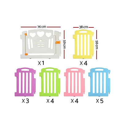 Cuddly Baby 21-Panel Plastic Baby Playpen Interactive Kids Toddler