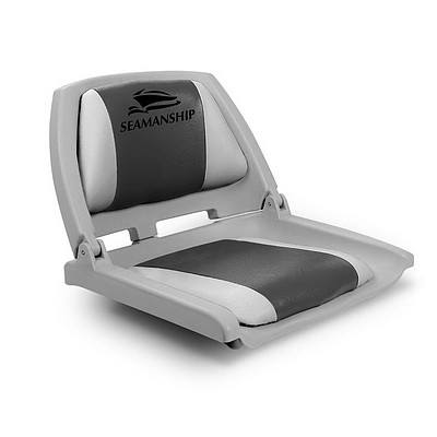 Swivel Folding Marine Boat Seat Grey Charcoal - Brand New - Free Shipping