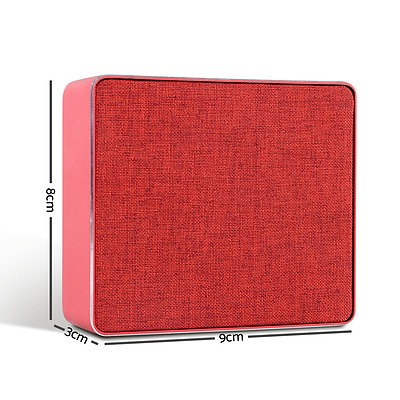 Mini Desktop Wireless Bluetooth Speaker - Red - Free Shipping