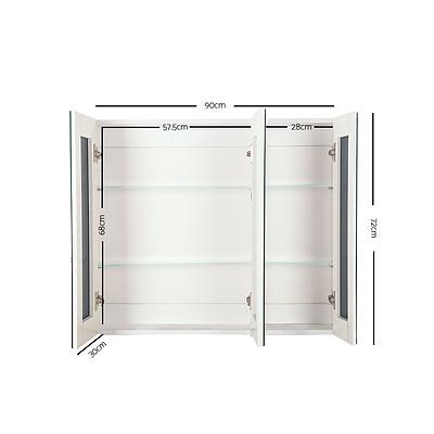 900 x 720mm Bathroom Vanity Mirror With Cabinet - Free Shipping