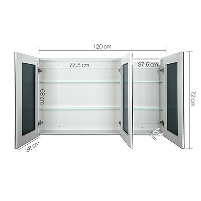 Bathroom Vanity Mirror with Storage Cabinet - White - Brand New - Free Shipping