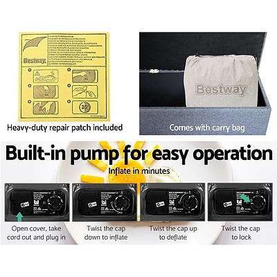 Queen Air Bed Inflatable Mattresses Home Camping Mats Sleeping - Brand New - Free Shipping