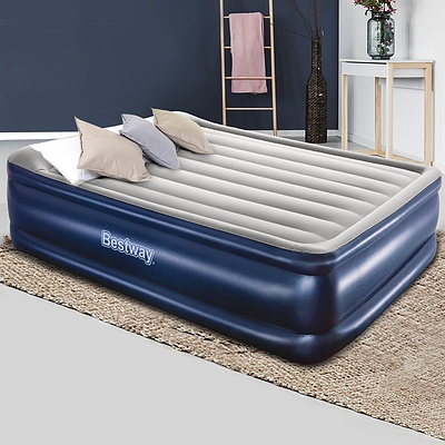 Queen Air Bed Inflatable Mattress Sleeping Mat Battery Built-in Pump - Brand New - Free Shipping