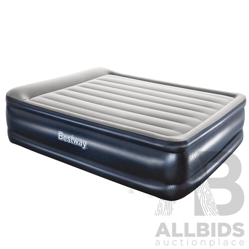 Queen Air Bed Inflatable Mattress Sleeping Mat Battery Built-in Pump - Brand New - Free Shipping