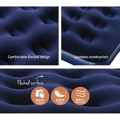 Air Bed Beds Inflatable Mattress Sleeping Camping Outdoor Single Size - Brand New - Free Shipping