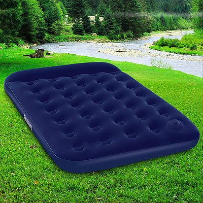 Double Size Inflatable Air Mattress - Navy - Brand New - Free Shipping