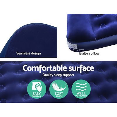 Queen Size Inflatable Air Mattress - Navy - Brand New - Free Shipping