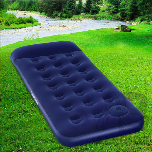 Single Size Inflatable Air Mattress - Navy - Brand New - Free Shipping