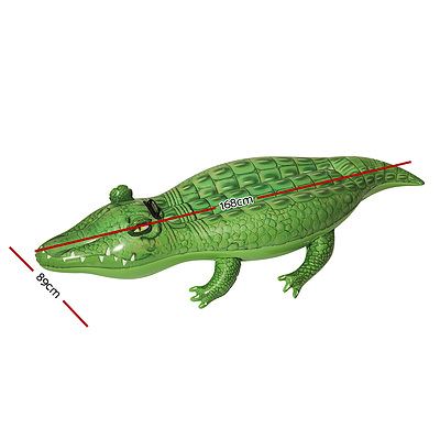 Inflatable Pool Float Crocodile Rider 168cm Pool Toy Play Pool