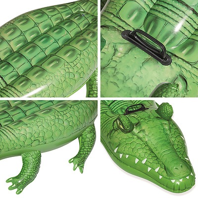 Inflatable Pool Float Crocodile Rider 168cm Pool Toy Play Pool