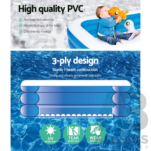 Inflatable Kids Play Pool Swimming Pool Rectangular Family Pools