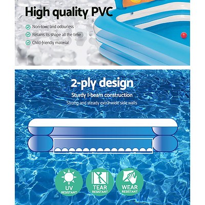 Inflatable Kids Pool Skill Shot Swimming Paddling Pool Ball Pit Game Toy