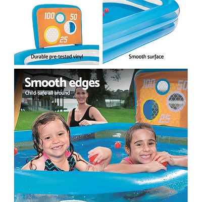 Inflatable Kids Pool Skill Shot Swimming Paddling Pool Ball Pit Game Toy
