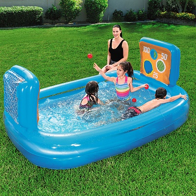 Inflatable Kids Pool Skill Shot Swimming Paddling Pool Ball Pit Game Toy