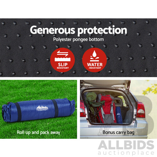 Self Inflating Mattress - Blue - Brand New - Free Shipping