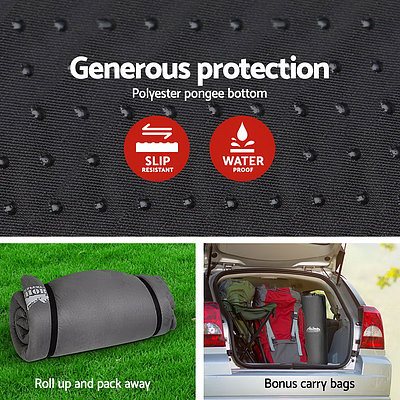 Double Size Self Inflating Mattress - Grey - Brand New - Free Shipping