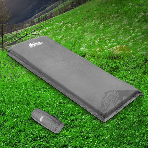 Single Size Self Inflating Matress - Grey - Brand New - Free Shipping