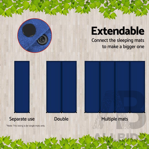 Single Size Self Inflating Matress - Blue - Brand New - Free Shipping