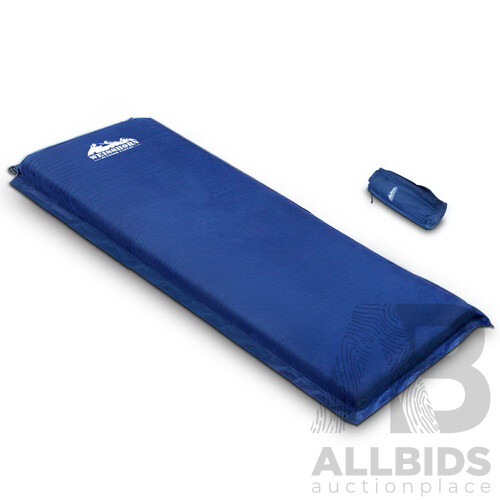 Single Size Self Inflating Matress - Blue - Brand New - Free Shipping