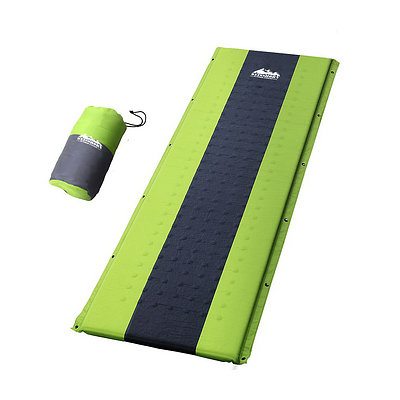 Self Inflating Mattress Camping Sleeping Mat Air Bed Pad Single Green - Brand New - Free Shipping