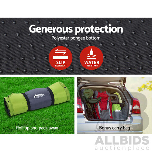 Self Inflating Mattress Camping Sleeping Mat Air Bed Pad Single Green - Brand New - Free Shipping