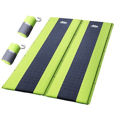 Self Inflating Mattress Camping Sleeping Mat Air Bed Pad Double Green - Brand New - Free Shipping