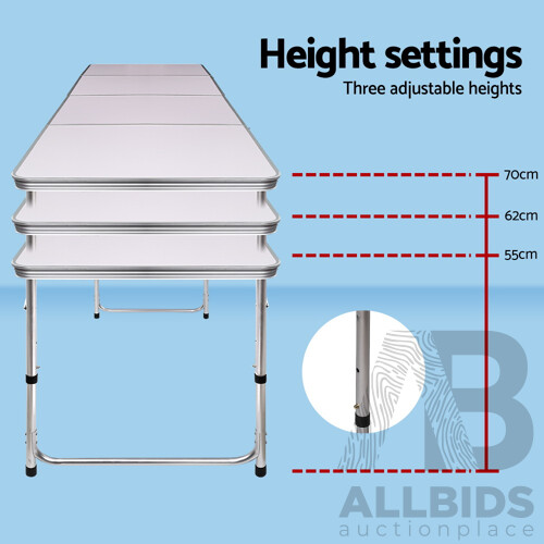 Portable Folding Camping Table 240cm - Brand New - Free Shipping