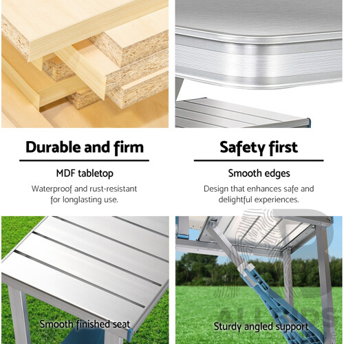 Portable Folding Camping Table and Chair Set 85cm - Brand New - Free Shipping