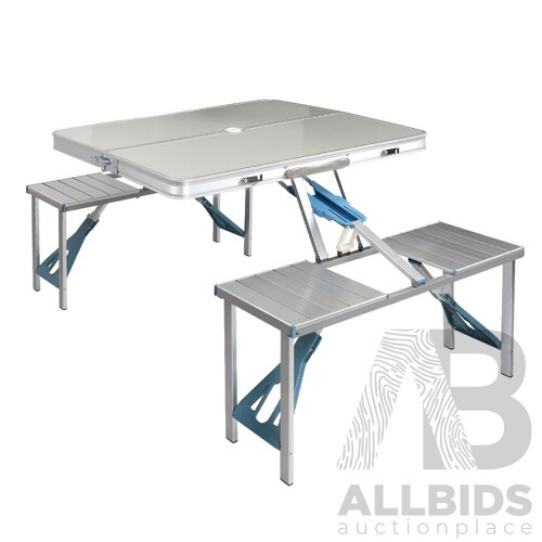 Portable Folding Camping Table and Chair Set 85cm - Brand New - Free Shipping
