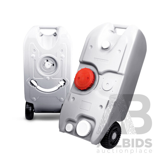 40L Portable Wheel Water Tank - Grey - Brand New - Free Shipping