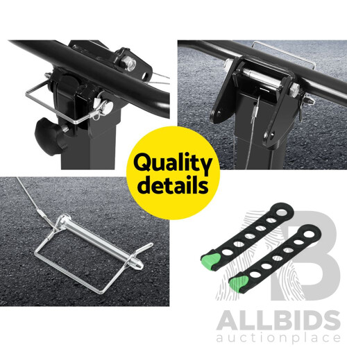 Bike Carrier 4 Bicycle Car Rear Rack Hitch Mount 2" Towbar Foldable Steel - Brand New - Free Shipping
