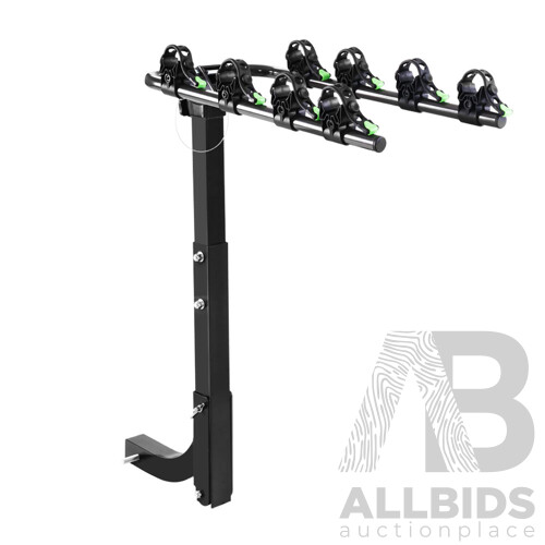 Bike Carrier 4 Bicycle Car Rear Rack Hitch Mount 2" Towbar Foldable Steel - Brand New - Free Shipping