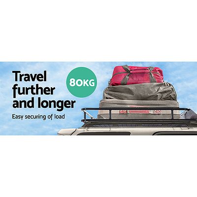 Universal Roof Rack Basket Car Carrier Steel 123cm - Brand New - Free Shipping