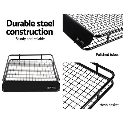 Universal Roof Rack Basket Car Carrier Steel 123cm - Brand New - Free Shipping