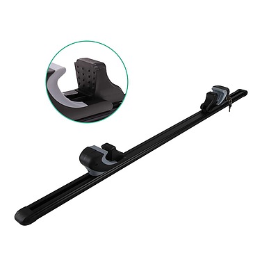 1350mm Universal Aluminium Lockable Roof Rack Cross Bar - Black - Free Shipping