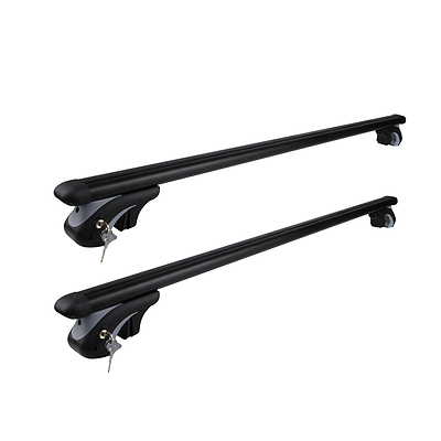 1350mm Universal Aluminium Lockable Roof Rack Cross Bar - Black - Free Shipping