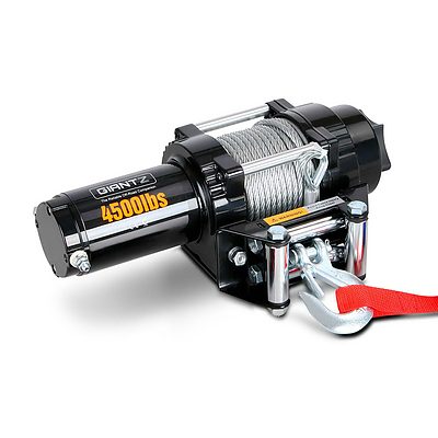 12V Wireless Electric Winch Remote with Steel Cable - Free Shipping