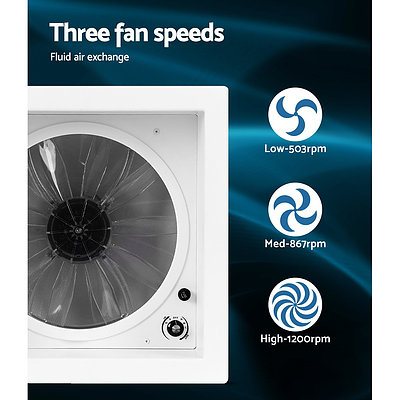 Caravan Roof Vent Hatch Pop up Fan Vents 12V White