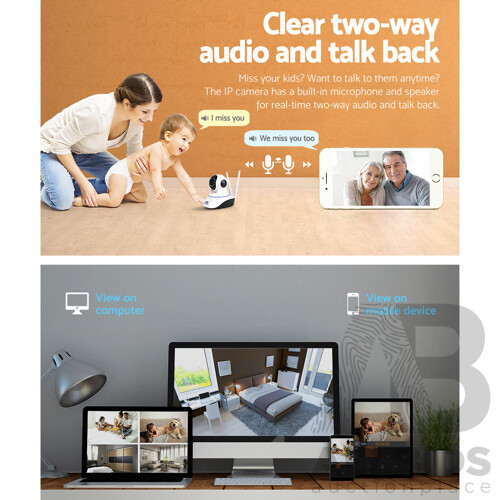 1080P IP Wireless Camera - White - Brand New - Free Shipping