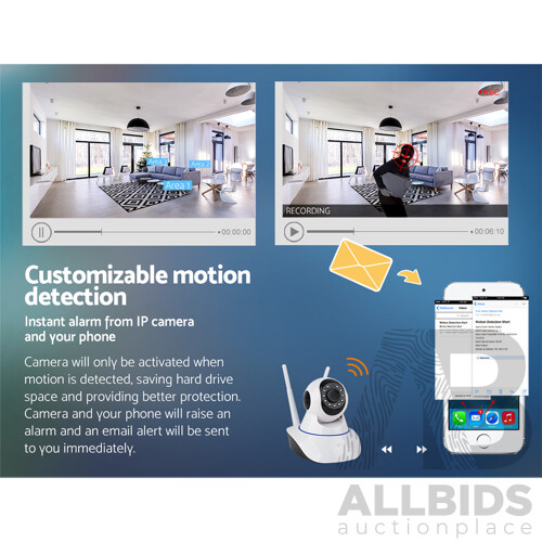 1080P IP Wireless Camera - White - Brand New - Free Shipping