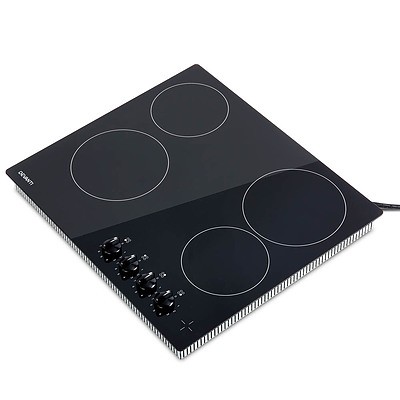6000W Four Burner Ceramic Cooktop - Black - Free Shipping